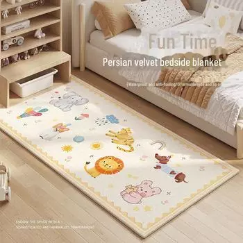 2024 Детская комната Мультяшный прикроватный плед и утолщенный коврик 60x160cm