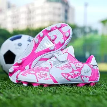 2024 детские футбольные бутсы из ПВХ, противоскользящие длинные ногти TF Magic наклейка с игровыми футбольными бутсами для мальчиков 28