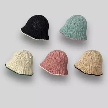 2024 Diamond Grid Basin Hat универсальная для летних прогулок детей солнцезащитная шляпа для защиты маленького лица солнцезащитная шляпа рыбака M56-58cm чёрный