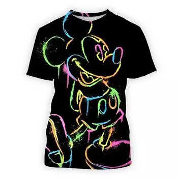 2024 Disney Anime Lilo Stitch 3D Print T Shirt Kid Tops Tee T Shirt Women Man Unisex Summer Short Sleeve T Shirts 100