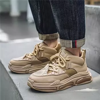 2024 Douyin mecha live broadcast flying weaving three-dimensional breathable upper dad shoes platform outdoor trendy sports shoes men s shoes 39 белый