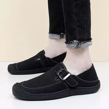 2024 Douyin прямая трансляция хит продаж мужская обувь большого размера осень новинка для отдыха на открытом воздухе ленивые однопедальные туфли Doudou 38 светло-коричневого