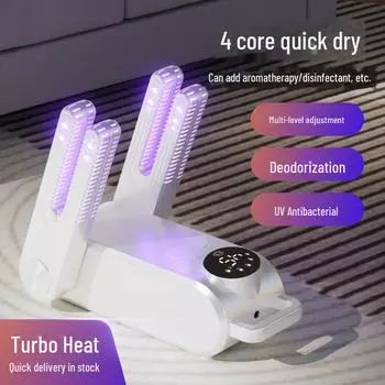 2024 Двухцелевая сушилка для обуви и носков: Дезодорирующая, стерилизационная и подогревающая машина для сухого и влажного использования.