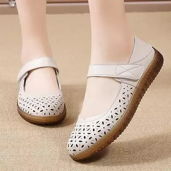 2024 Дышащая летняя женская повседневная нескользящая обувь с мягкой подошвой 40 абрикосовый