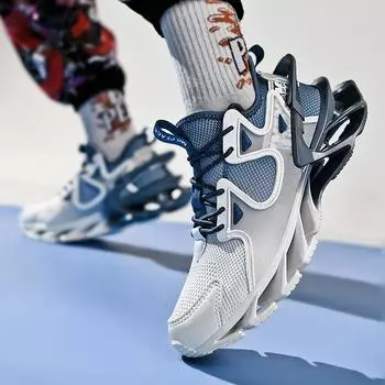 2024 дышащие кроссовки Shark Blade Run Носки Обувь Баскетбольная обувь Амортизирующая мягкая подошва Летающая тканая мужская обувь 39-44 39 чёрный