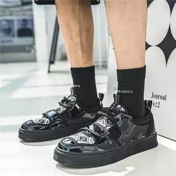 2024 ethnic wind random flower camouflage national tide sports board shoes low-top spring and summer students outdoor catwalk trendy shoes men s shoes 39 чёрный