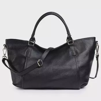 2024 Европейская и американская модная женская кожаная сумка большой вместимости - через плечо в стиле кроссбоди коричневый