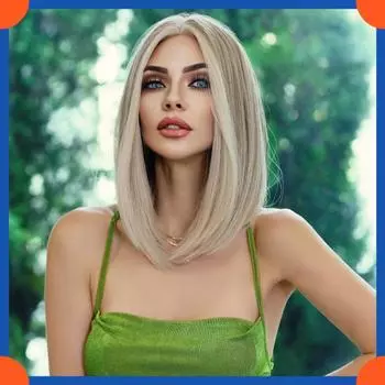 2025 Европейская мода длинный прямой парик для женщин HW850