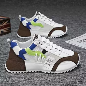 2024 Европейская мужская дышащая спортивная повседневная обувь больших размеров: Осенний модный тренд 40