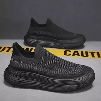 2024 Европейская Весна/Лето Мужские Повседневные Туфли-носки на толстой подошве с дышащими свойствами 40