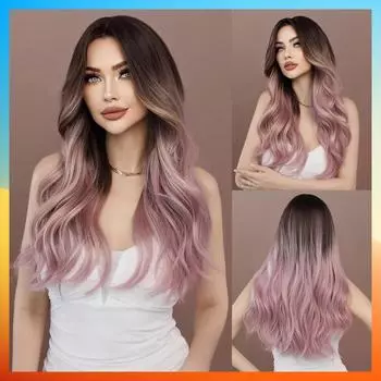 2025 Европейский модный длинный парик для женщин HW895