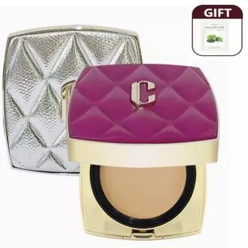 2024 F/W Последняя модель Clio New Magnet Pact Clutch Edition Кожаный чехол Случайный цвет + 1 черничный набор, нет. 21 средство для нормальной кожи, 1 набор