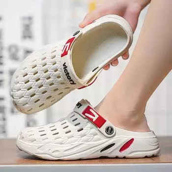 2024 Fashion Beach Sandals Man Hole Shoes Eva High Quality Designer Luxury Rubber With Korean Style Elegant Slippers For Men 39