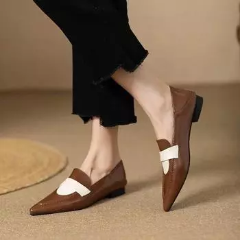 2024 Fashion Female Footwear Ballet Flats Spring Black Women Dance Shoes Soft Sole Shallow Ladies Flats with Lolita Shoes 35 чёрный