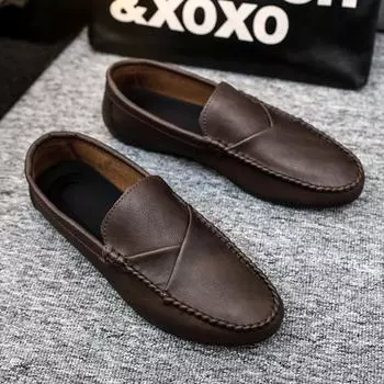 2024 Fashion Luxury Trendy Dress Shoes Men Loafers Split Leather Moccasins Shoes for Men Formal Mariage Wedding Shoes 6.5