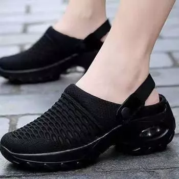 2024 Fashion Shoes for Women Women s Vulcanize Shoes Spring Round Toe Solid Net Cloth Breathable Middle Heel Versatile Sneakers 35 оранжевый