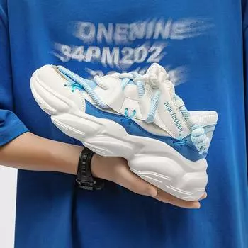 2024 Fashion Skateboard Bread Shoes Platform Sneakers for Men s Women Minority National Trend Sports Shoes Ins Wind Dad Shoes 36