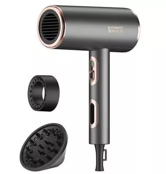 2024 2200 Вт Фен с низким уровнем излучения, двойной отрицательный ион, синий свет, увлажняющий уход, электрический фен, сильная скорость ветра, сушка