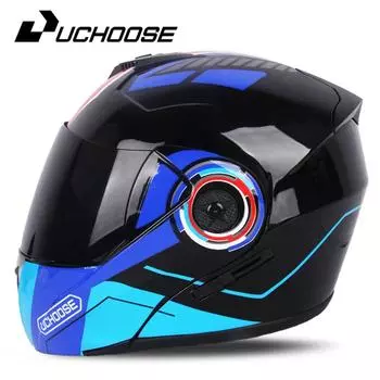 2024 Filp Up Мотоциклетные Шлемы Двойные Линзы Безопасный Casco Casque Moto Riding Motocross Полнолицевые Мотоциклетные Шлемы Женские Мужские S