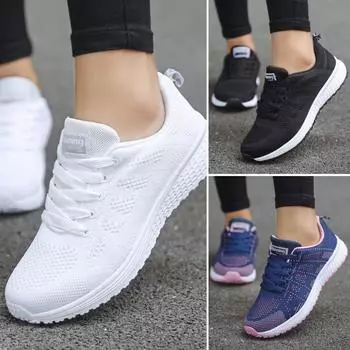 2024 Fly Woven кроссовки Мужские и женские сетчатые повседневные кроссовки на плоской подошве Белые черные туфли для бега 35