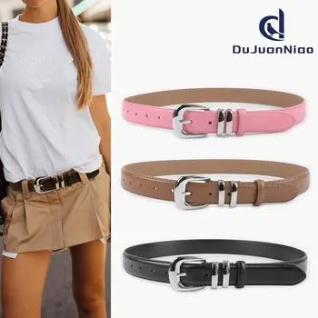 2024 Four Seasons Available New Luxury Women S Decorative Leather Belt, Versatile Fashion Casual Pants, Jeans 105cm