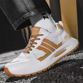 2024 Four Seasons Douyin Kuaishou The same mesh breathable sports men s shoes outdoor Korean version platform running shoes Forrest Gump shoes 39