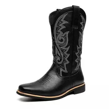 2024 Four Seasons Guochao Flower Martin High Top Large Size Palace Style Retro Tooling Locomotive Boots Foreign Trade Men s Shoes 38