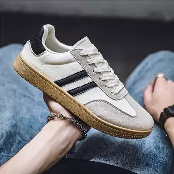 2024 Four Seasons Leather Surface Breathable Tide and Harbor Style Splicing Air Force One Leisure Outdoor Sports Dexun Board Shoes Men s Shoes 39
