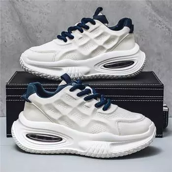 2024 Four Seasons Leather Surface Hollow Breathable Sneakers Outdoor Niche Dad Shoes Douyin Live Harajufeng Tooling Men 39 бежевый