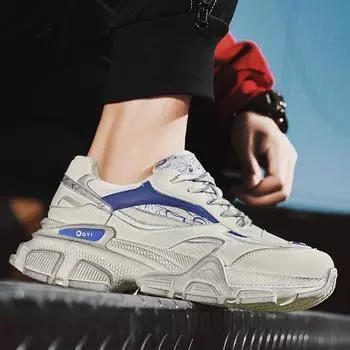 2024 Four Seasons Mesh Darth Vader Breathable Polishing Sneakers Niche Dad Shoes Student Live Old Shoes Men s Shoes 39 чёрный