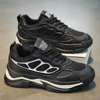 2024 Four Seasons National Tide Wind Fan Men s Niche Mesh Daddy Hong Kong Style Walk Show Outdoor Breathable Sneakers Men s Shoes 39 белый