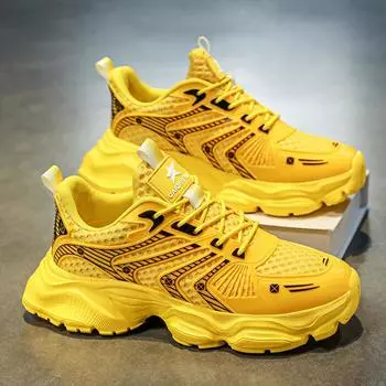 2024 Four Seasons New Live Men s Shoes Korean Edition Tide Student Casual Platform Sneakers Dad Shoes Running Shoes 36 белый