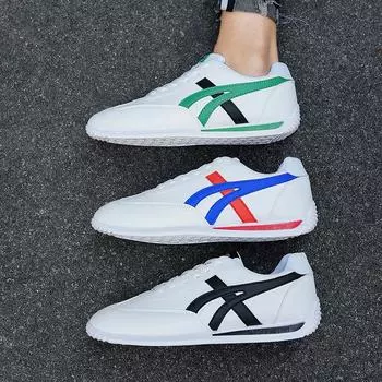 2024 four seasons new trend fashion leather men s casual breathable fashion comfortable sports Forrest Gump shoes 36