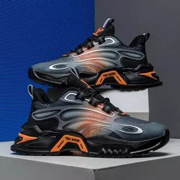 2024 Four Seasons Sports Mesh Old Men s Shoes Live Tide Daddy Shoes Men s Teenagers Outdoor Sports Korean Edition Shoes 39 чёрный