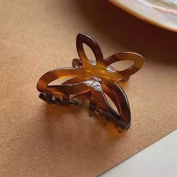 2024 Французские Ретро Аксессуары для Волос Бабочка Захватывающие Заколки из Ацетата Заколки Зажим-краб Заколки для Волос для Женщин Size fits all