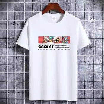 2024 футболка большого размера, мужская летняя хлопковая одежда с короткими рукавами, удобная футболка, верхняя одежда, мужской топ с короткими рукавами 4XL