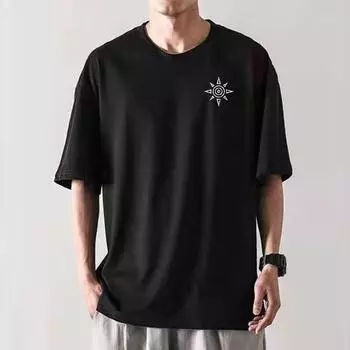 2024 футболка оверсайз в стиле хип-хоп, уличная одежда унисекс, Harajuku, повседневная хлопковая свободная футболка с короткими рукавами, большие размеры S хаки