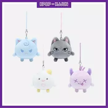 2024 г., 2-й концерт Aespa «SYNK» : Брелок для ключей в виде куклы с параллельными линиями и фацетом NINGNING