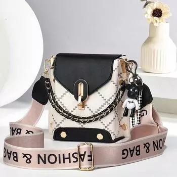 2024 г. Трендовая женская повседневная сумка для телефона из мягкой кожи через плечо - легкая, модная, на одно плечо розовый