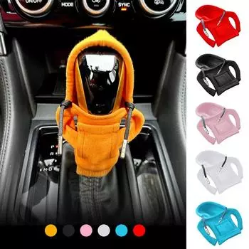 2024 Gear Shift Hoodie Cover Gear Shift Cover Gear Hand Decorations Подходит для механической автоматической коробки передач Hoodie Covers Switch Gear Gear Внутренний декор чёрный