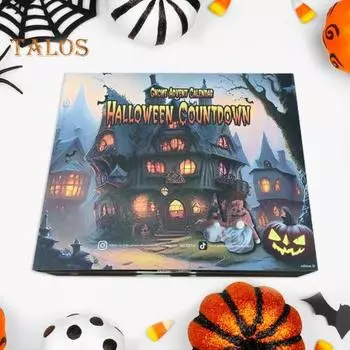 2024 Gnome Halloween Адвент Календарь 31 день Календарь обратного отсчета Blind Box Мини Фетровые фигурки кукол-гномов Праздничный домашний декор M чёрный