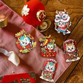 2024 год Дракона магнит на холодильник прочный сильный адсорбционный изысканно изготовленный магнит на холодильник удачи E