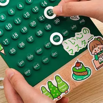 2024 год. Календарь для стола своими руками. Творческий персонализированный офисный декор. Творческий декоративный календарь для дома. белый