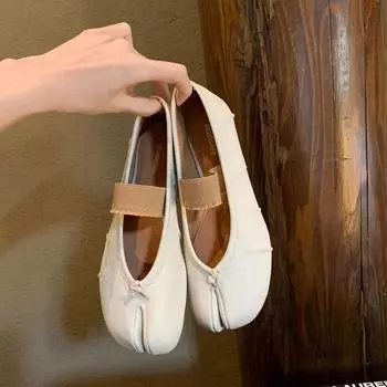 2024 Горячая новая модная обувь для мам с неглубокой линией горла и тонким мягким носком, женские кроссовки 35