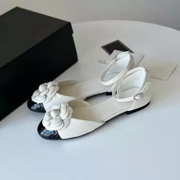 2024 Горячая Распродажа Весенняя Обувь Для Женщин Натуральная Кожа Туфли Повседневные Плоские Туфли Разноцветные Сандалии Дизайнерская Обувь Zapatillas Mujer 35