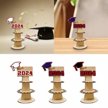 2024 Graduation Money Gift Holder Gift Table Setting Money Cake Cash Holder for Friends Holiday Birthday Festival Congrats