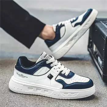 2024 Guochao Hong Kong Style Spring Live Broadcast Leather Strap Breathable Sports Board Shoes Student Niche Outdoor Leisure Men 39