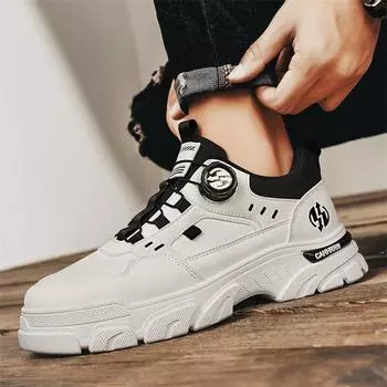 2024 Guochao Martin boots low-top retro tooling locomotive boots rotating buckle thick-soled tide and ins catwalk sneakers 39 чёрный