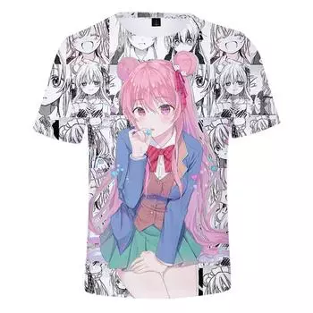 2024 Happy Sugar Life аниме футболки для женщин и мужчин 3D футболки с круглым вырезом летние повседневные модные футболки S