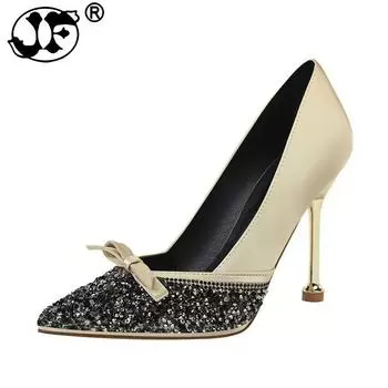 2024 High Heels Shoes Women Pumps 2024 Spring Autumn Single Woman Dress Shoes Spring Thick Heels Pointed Toe Female Pumps uik8 3 зелёный